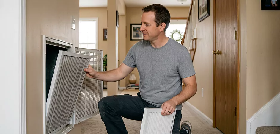 AC Air Filter Replacement in Grand Prairie, TX