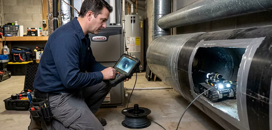 Robotic Duct Inspection in Grand Prairie, TX