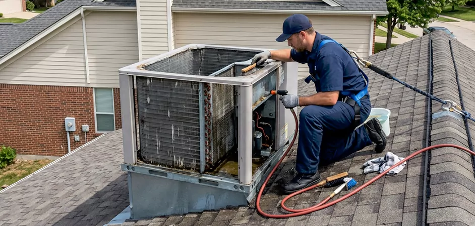 Rooftop Unit Cleaning in Grand Prairie