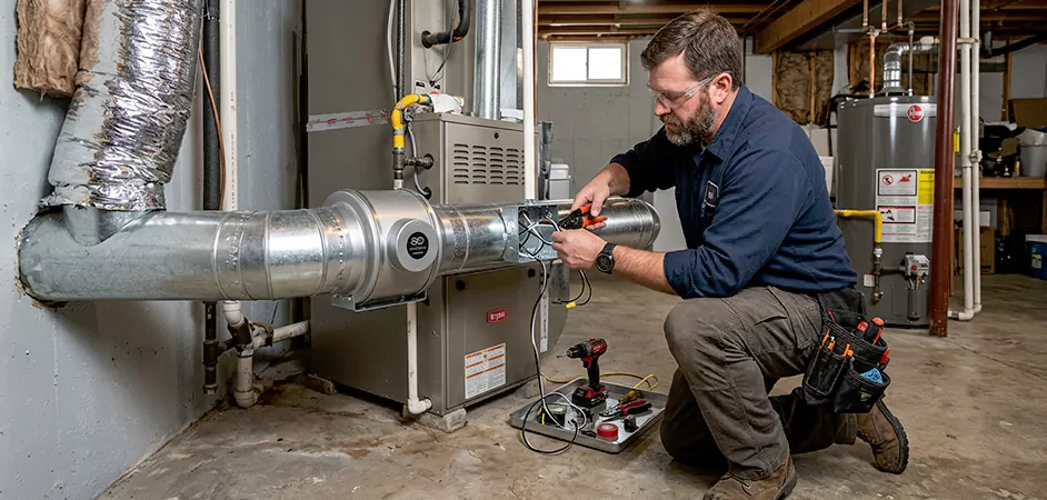Booster Fan Installation in Grand Prairie
