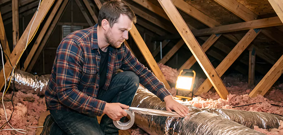 Attic Duct Sealing and Insulation in Grand Prairie