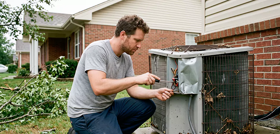 Storm Damage HVAC Restoration in Grand Prairie