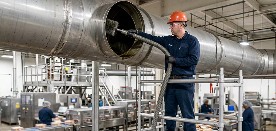 Food Processing Facility Duct Cleaning in Grand Prairie