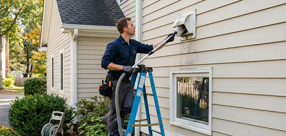 Exterior Vent Cap Cleaning in Grand Prairie